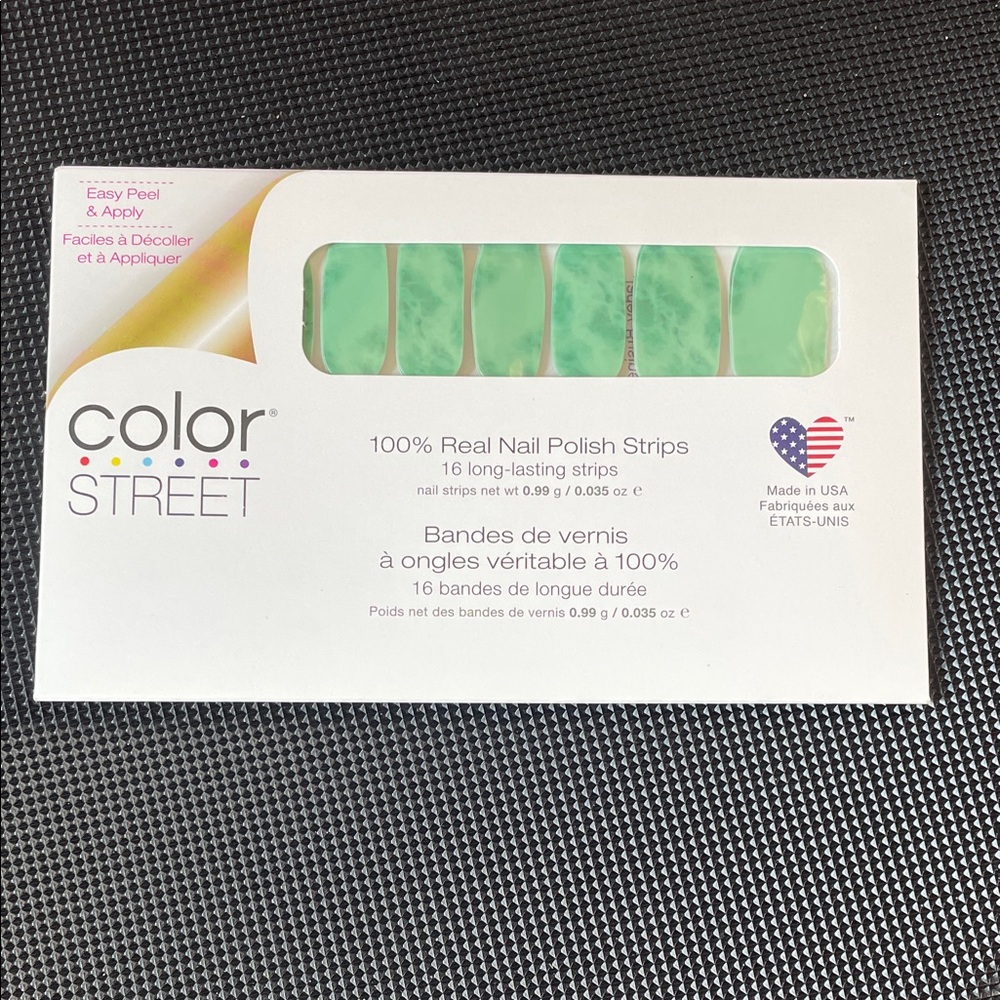 Color Street Mint Green Nail Strips